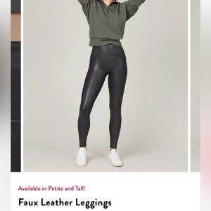 Spanx faux leather legging size 1xl excellent condition